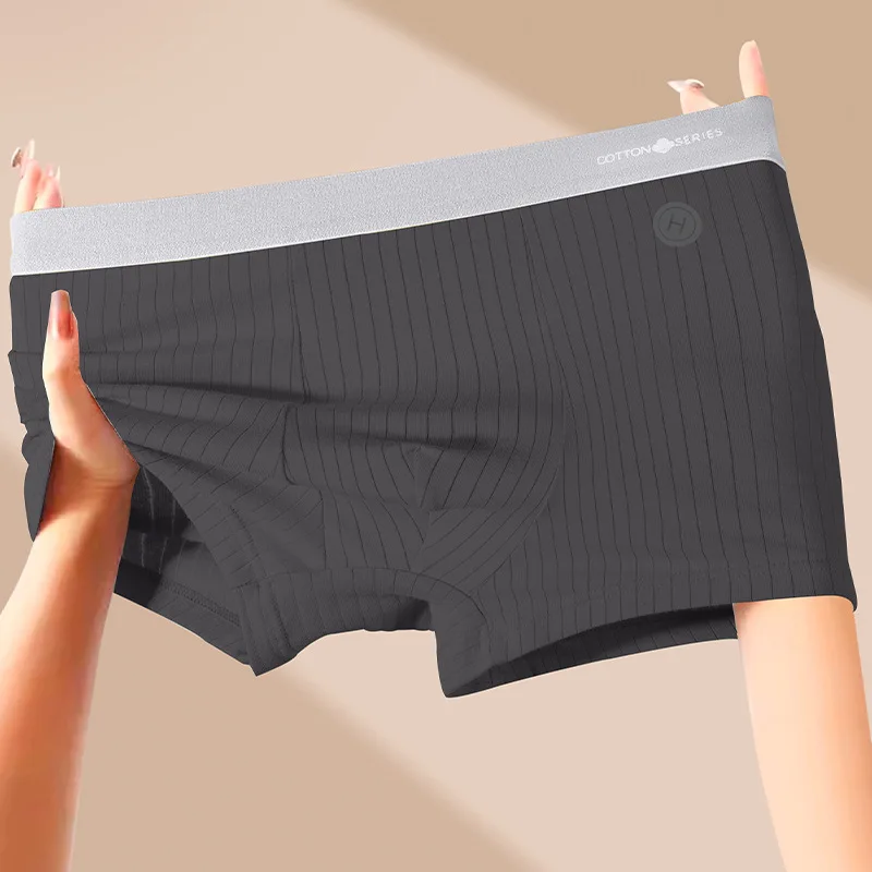 10Pcs/lot Men's plus Size Boxer Briefs Sporty Breathable Square Pants Comfortable Trendy Youth Flat Shorts Underwear