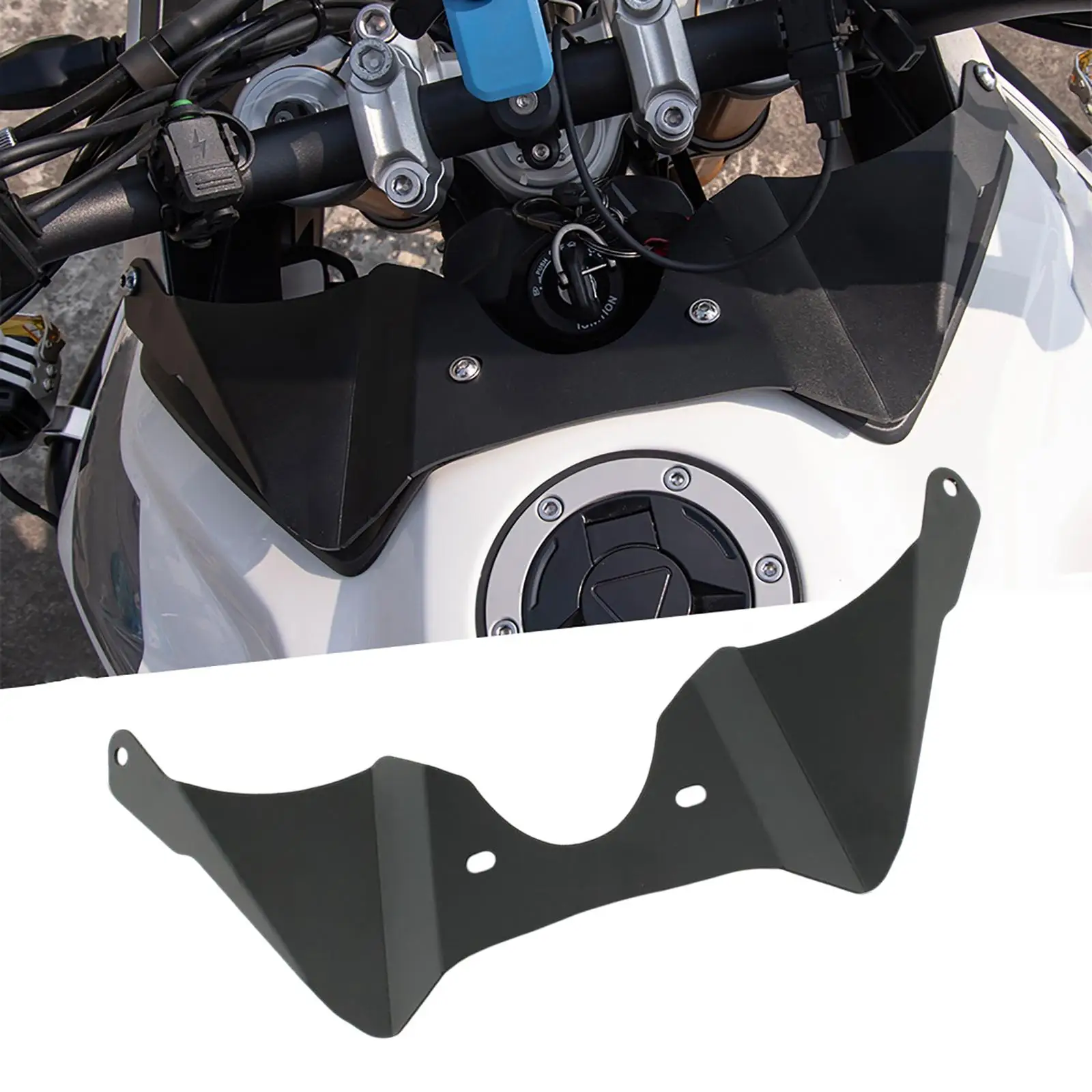 Motorcycle Aluminum Alloy Accessories Improve Wind Deflector Fit for 900 Low 2021 2022