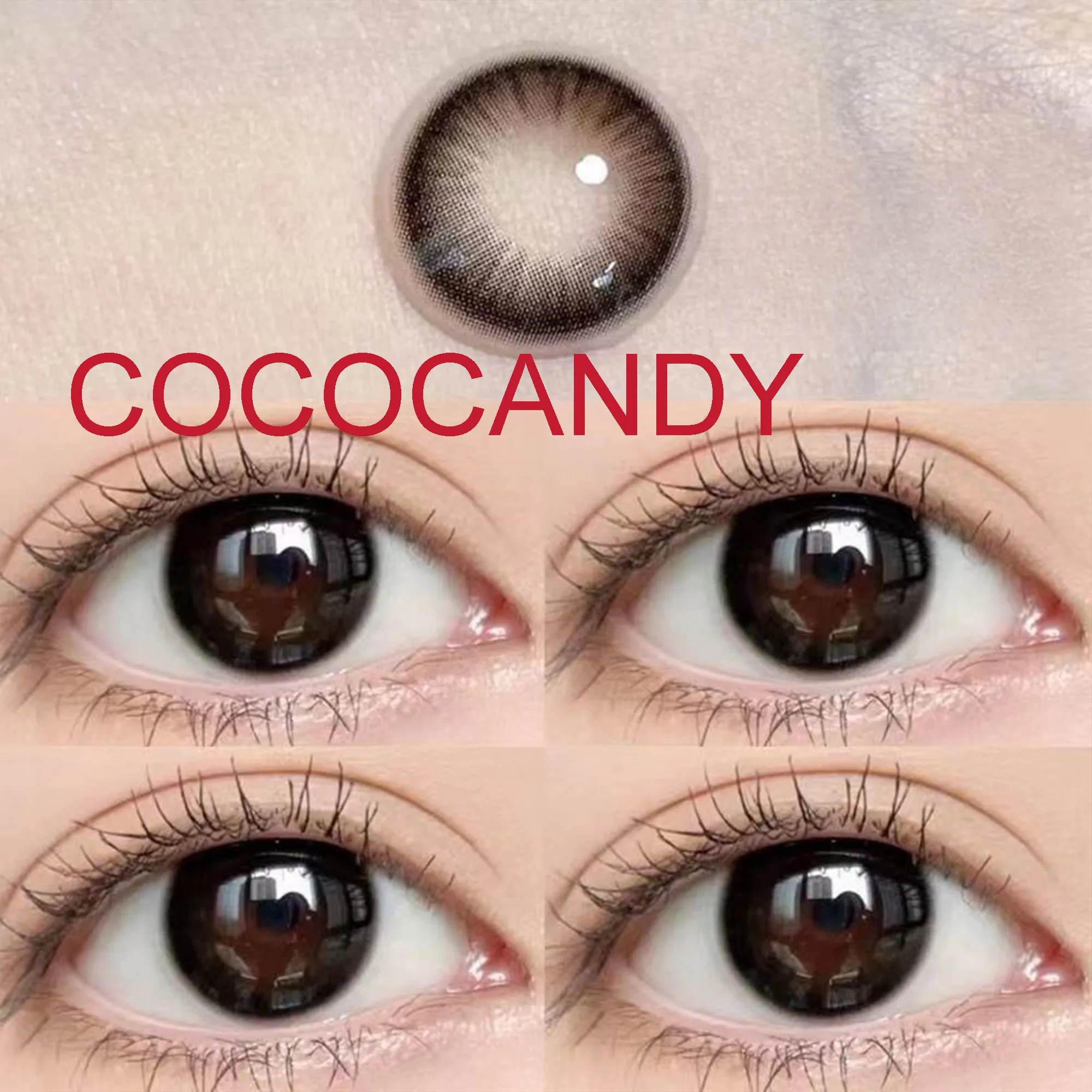 14.20mm Soft Contact Lens for Eyes Cosmetic Black and Chocolate Women Men Accessories  линзы для глаз цветные Cococandy