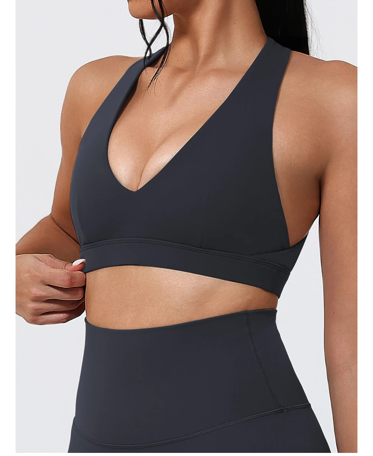 Hearuisavy Sommer-Sport-BH für Damen, Pilates, Yoga, Gymnastikunterwäsche, Laufen, stoßfest, atmungsaktiv, schnell trocknend, Fitness-Top für Mädchen – Detail 17