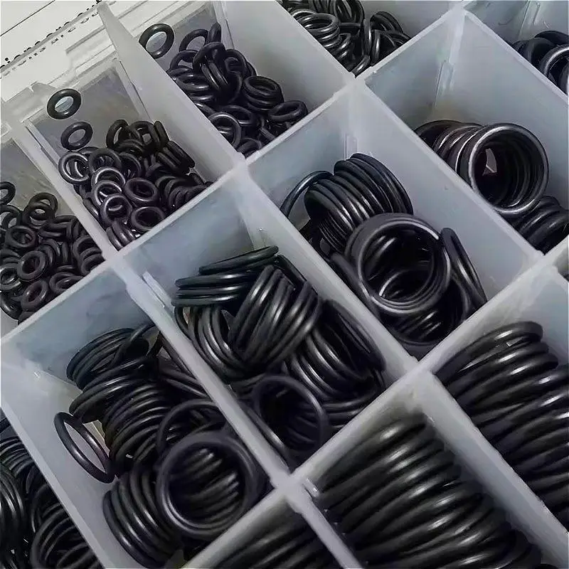 1200Pcs Air Conditioning O-Ring Kit, Wear-Resistant Nitrile Rubber High-Pressure Seal Rings for Maintenance