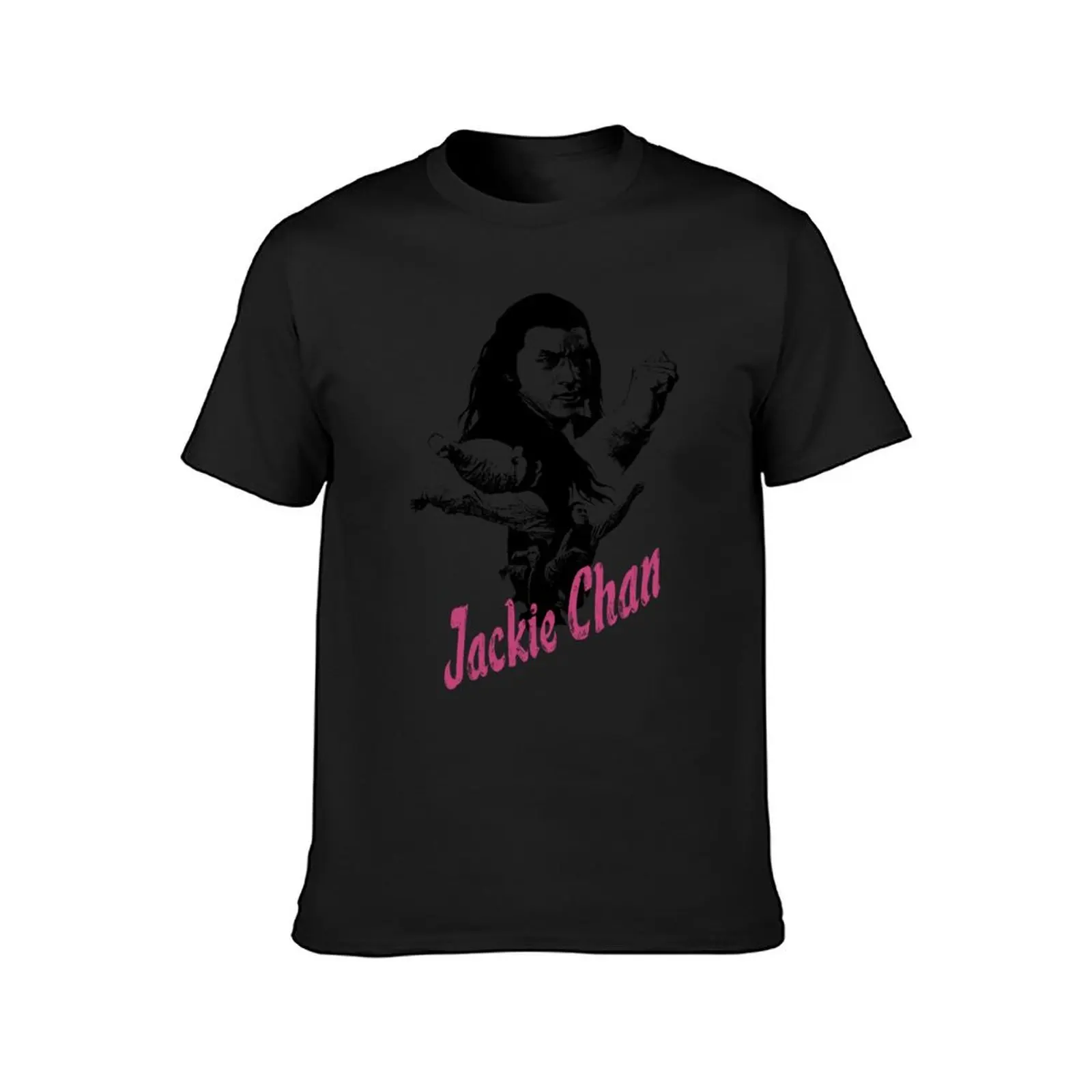 Jackie Cha Kung Fu Star T-Shirt anime customs design your own plain t shirts men