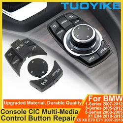 Botão de controle dos multimédios do CIC i-Drive para BMW, console do carro, 1, 2, 3, 4, 5, 7, X1, X3, X4, X5, X6, E87, E90, e60, E84, E70, E71, F20, F22, F30, F10, F01