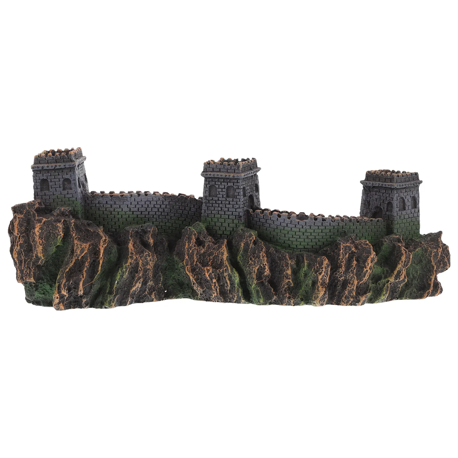 Unique Bridge of China Resin Arch Bridge Building Ornament for Large Fish Tank Aquarium Decor Resin Castle Decoration Bonsai