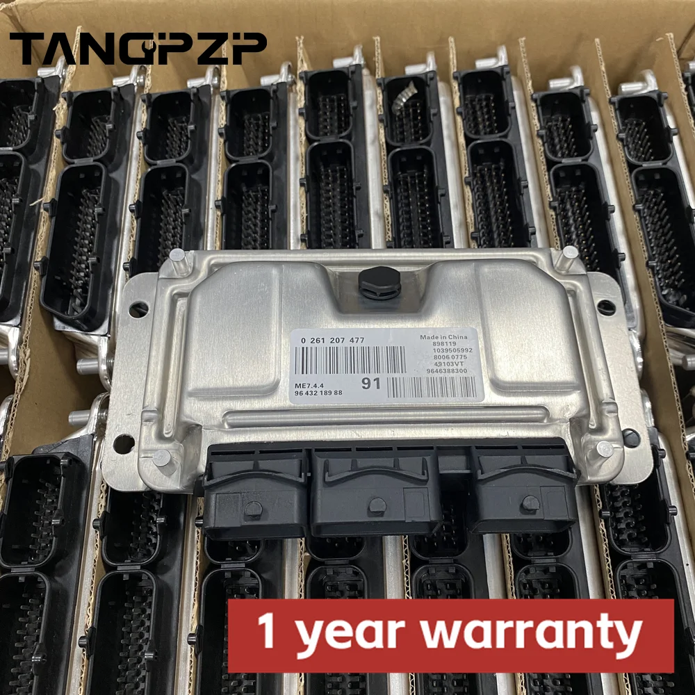 

9643218988 0261207477 Car Engine Computer Electronic Control Module Ecu Me7.4.4 For Peugeot 206 207 307 Citroen C2 C3