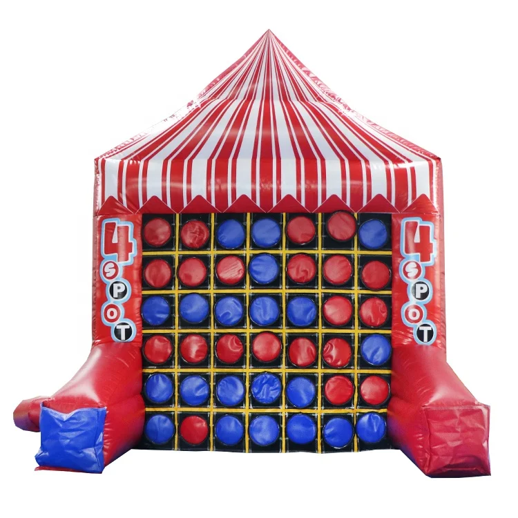 FOR Double side 2.4 x 2 x 3m inflatable 4 spot game and tic tac toe for kids and adults inflatable games carnival party