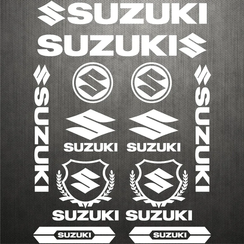 

Suzuki Stickers Logo Motorcycle Tank Helmet Emblem Decals