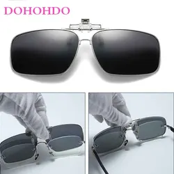 Men Polarized Clip On Sunglasses Photochromic Designers Glasses Anti Glare Sports Clip On Sunglasses For Myopia UV400 Eyeglasses