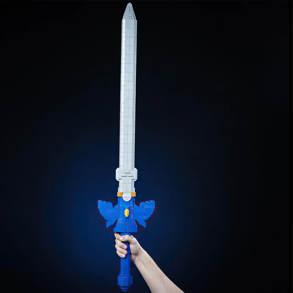 Zeldaed Master Sword Luminous Sword Bricks Nintendoed Game Zeldaed Dark Link Weapon Building Block Toys For Children's Gifts