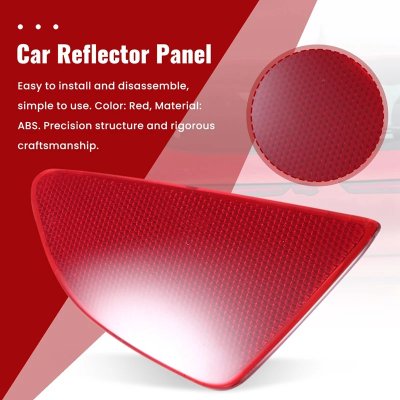 Car Styling ABS Plastic Rear Tail Fog Light Lamp Reflector Panel Set For Mazda 2 Demio 2015-2018