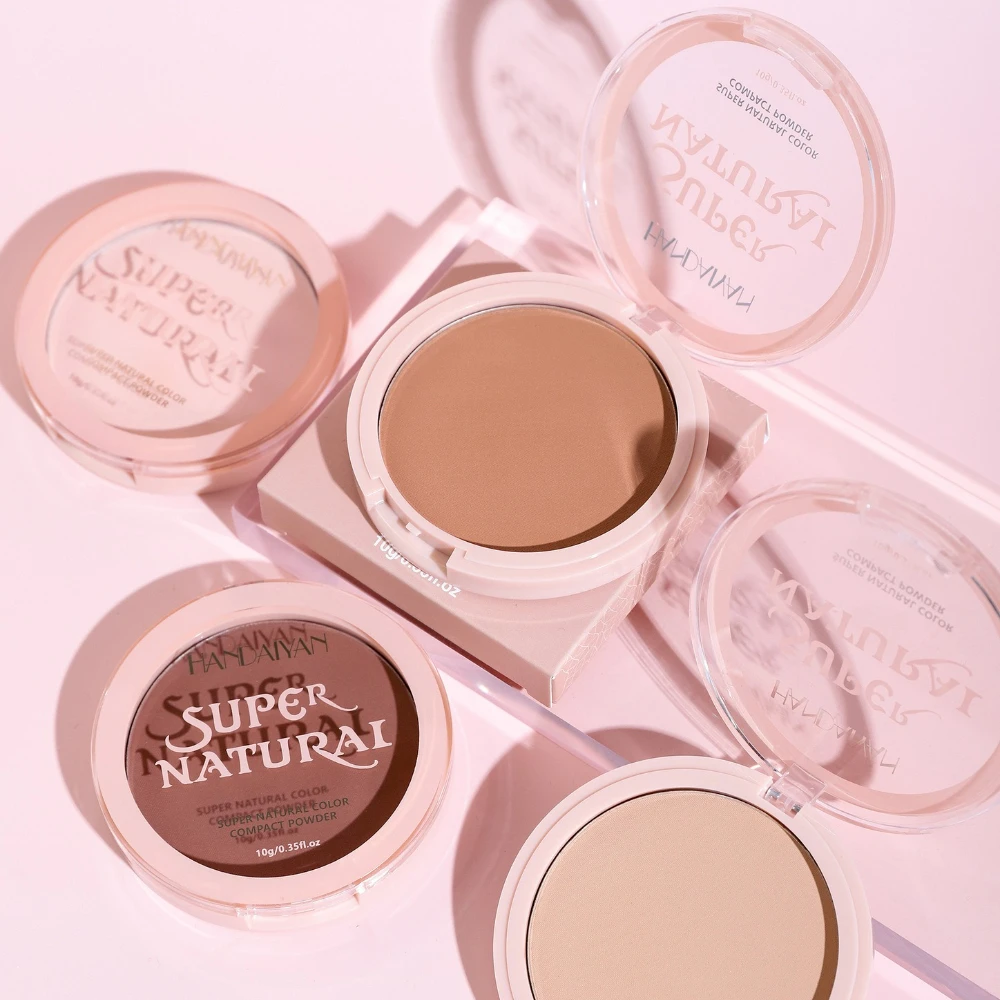 8-farbiges 2-in-1-Puder zur gepressten Einstellung |   Ölkontrollierende, vollflächige Verbergen |   Mattes, glattes, langlebiges Gesichts-Make-up