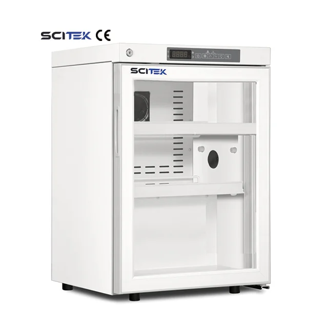 

60L Medical Refrigerator (2-8°C) Mini Refrigeration Equipment Laboratory Refrigerator LED Screen Forced-air Cooling System