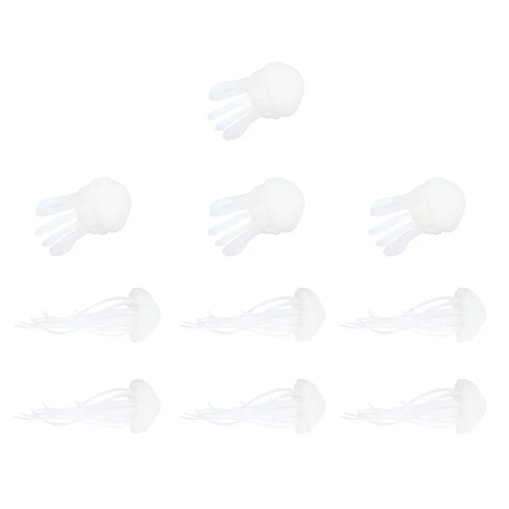 

10pcs Crystal Epoxy Fillers Ocean Theme Diy Craft Accessories Shiny Jellyfish Resin Decor For Phone Cases Picture Frames