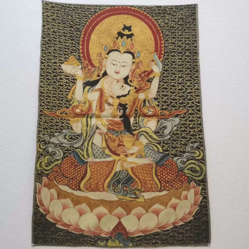 

Tibetan Buddhism Nepalese silk embroidery thangka murals Vajrasattva statues hanging paintings wall decorations paintings