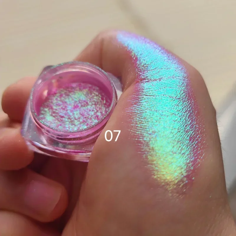 Colored Shiny Eyeshadow Shifting Pigments Eyeshadow Powder Duochrome Glitter Shadow 0.2g Makeup Accessories