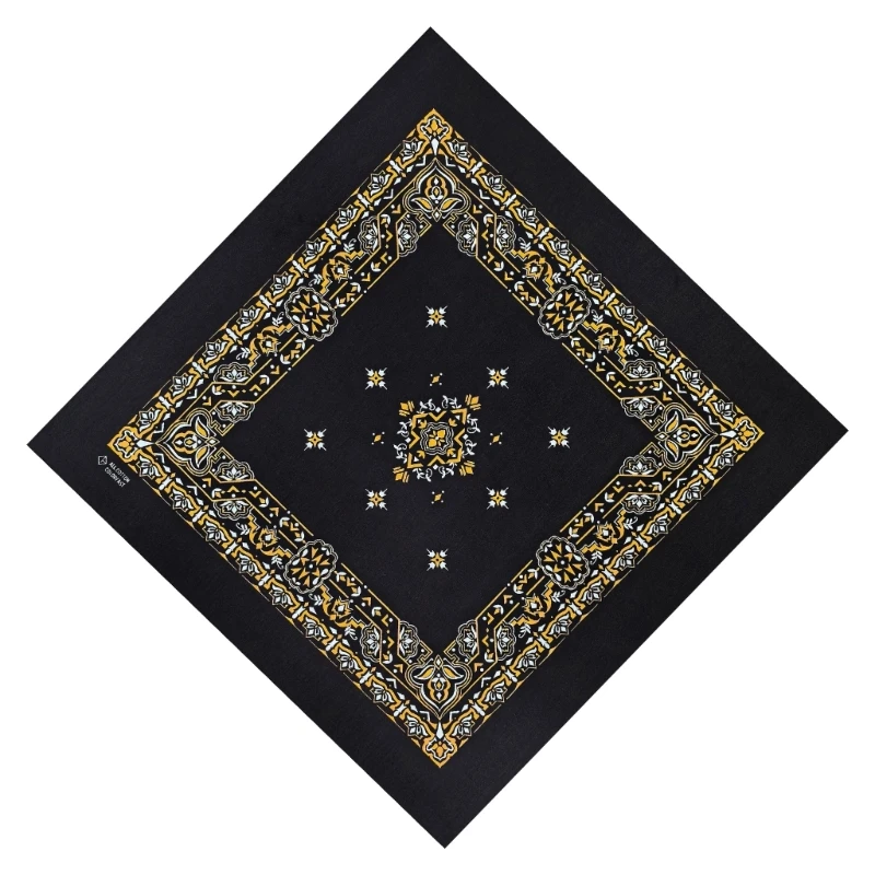 Hommes femmes foulards Vintage carré foulard Western Paisleys mouchoir livraison directe