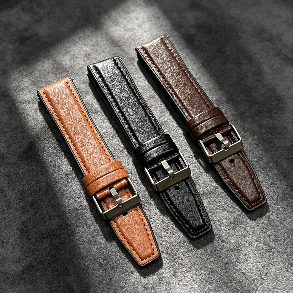 Rubber Leather 22mm Strap For Amazfit Cheetah 2 Ultra 48mm/BALANCE 2 Band Watchband For Amazfit GTR 4 Bip 6 5  Replace Wristband