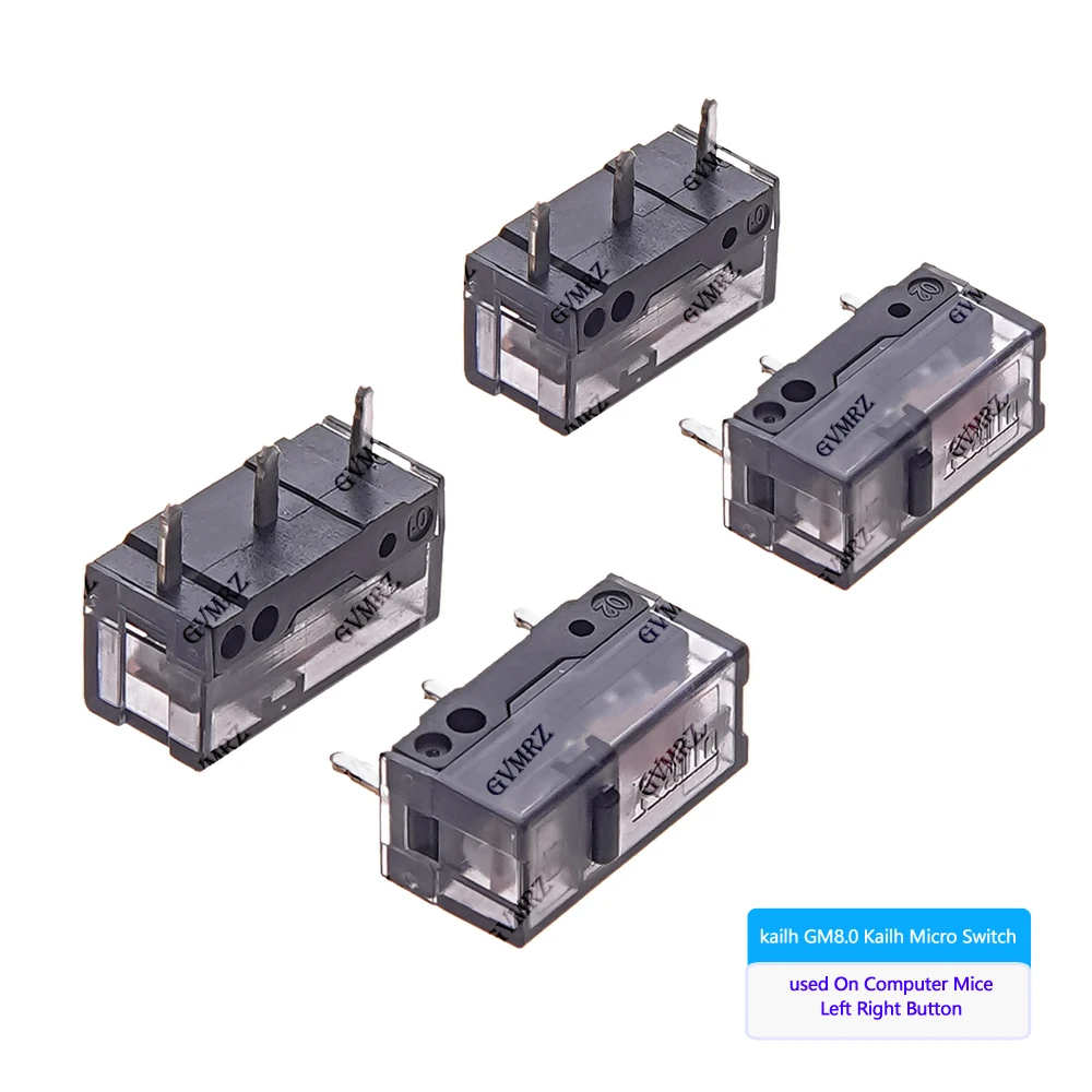 GM8.0 3 Pin Black Dot used On Computer Mice Left Right Button kailh  Kailh Micro Switch 80M life Gaming Mouse Micro Switch