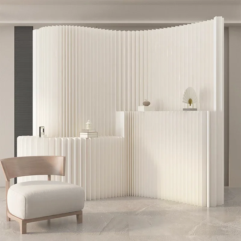 شاشة تقسيم مكتب شاشة عرض مركز تسوق كشك تجاري ورق حائط قابل للطي للهاتف المحمول #4