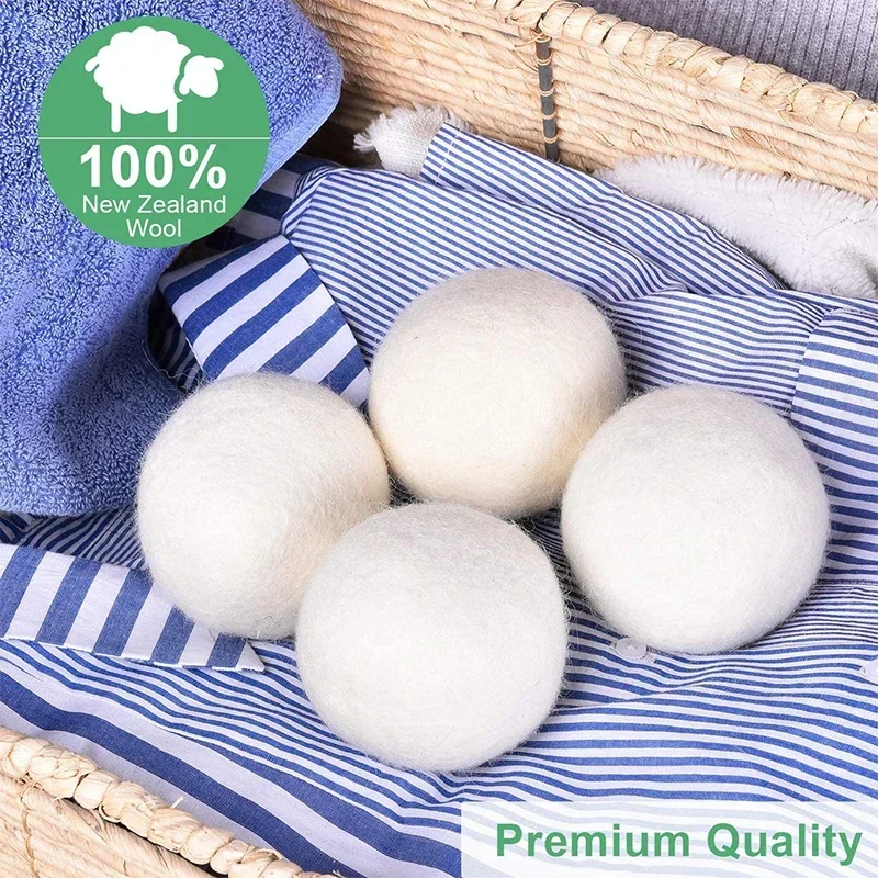 Reusable Wool Dryer Balls Softener Laundry Home Washing 7cm Fleece Dry Kit Ball Useful Washing Machine Accessories