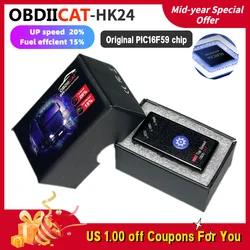 Wholesale PriceHK24 obd eleven car Can WorkFor Both chip tuning gasoline and diesel Cars 2in1 Fuel Saving 15% Power Increase 20%