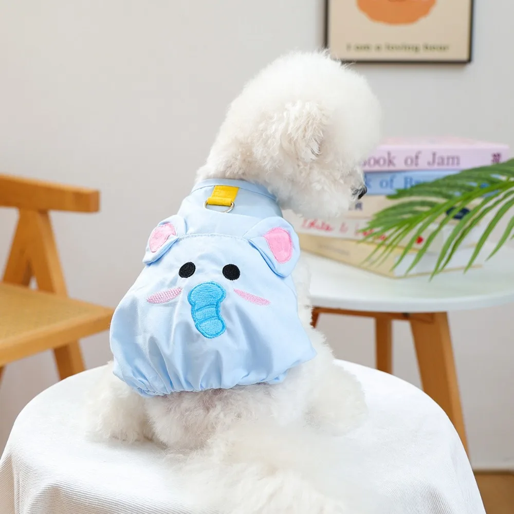 

Breathable Pet Dog Elephant Vest Sun Protection Soft Pet Pullover Comfortable with Sun Hat Pet Sleeveless Clothes
