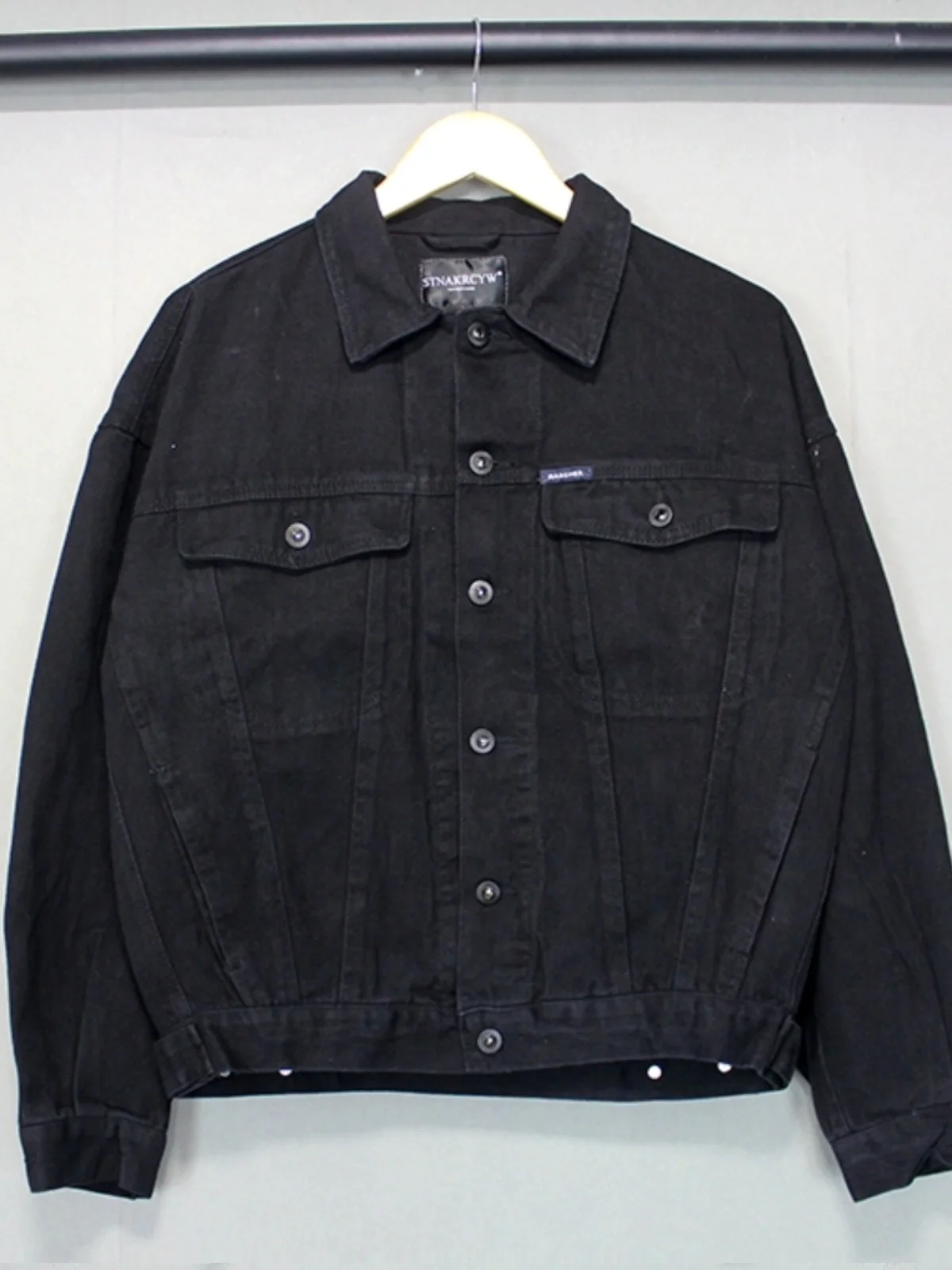 

Осенняя модная уличная одежда, винтажная одежда свободного кроя, джинсовая одежда ярких цветов, рабочая одежда, топ молодежной кинотеатр Sle