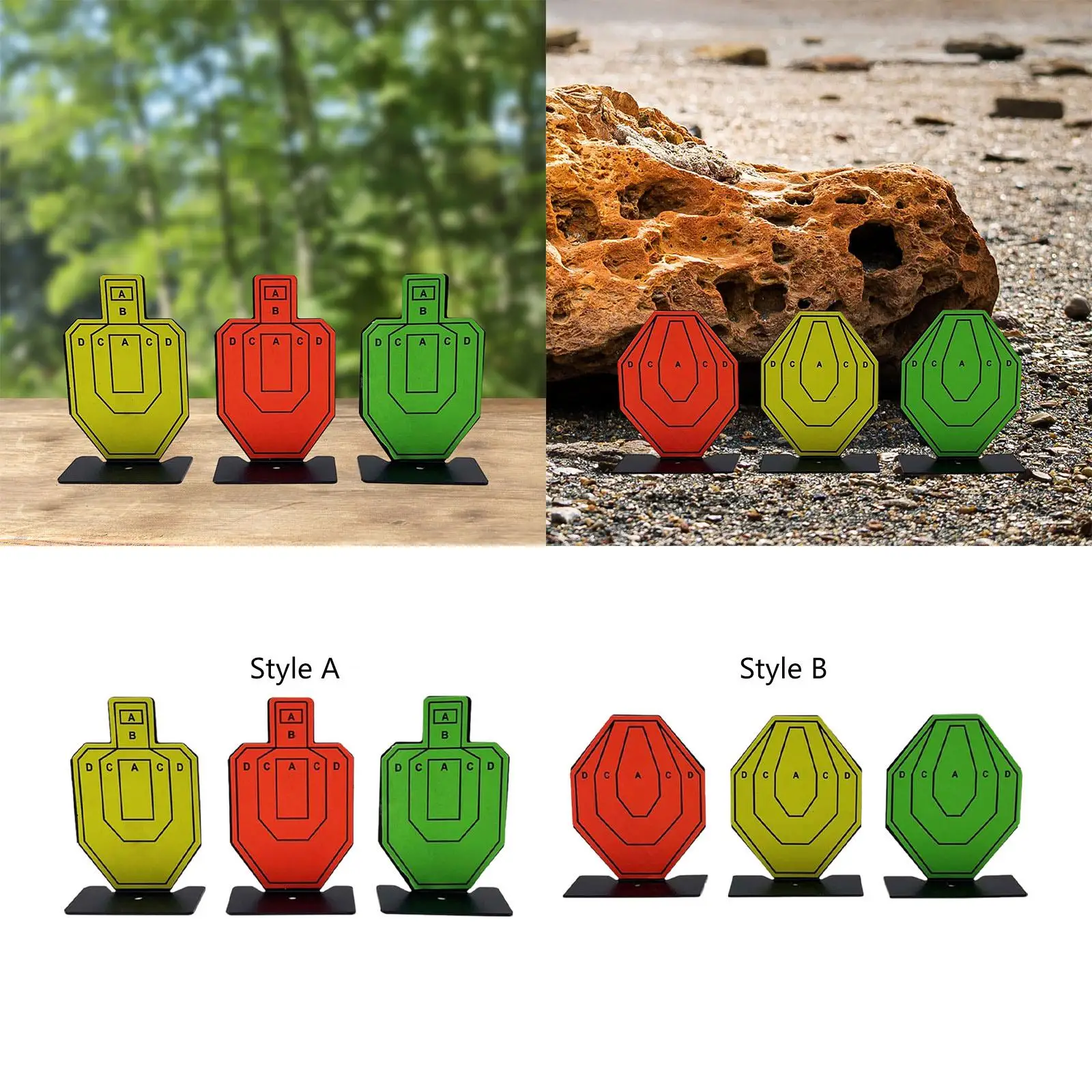 3 Pieces Mini Targets Wargame Outdoor Activities Hunting Training Target