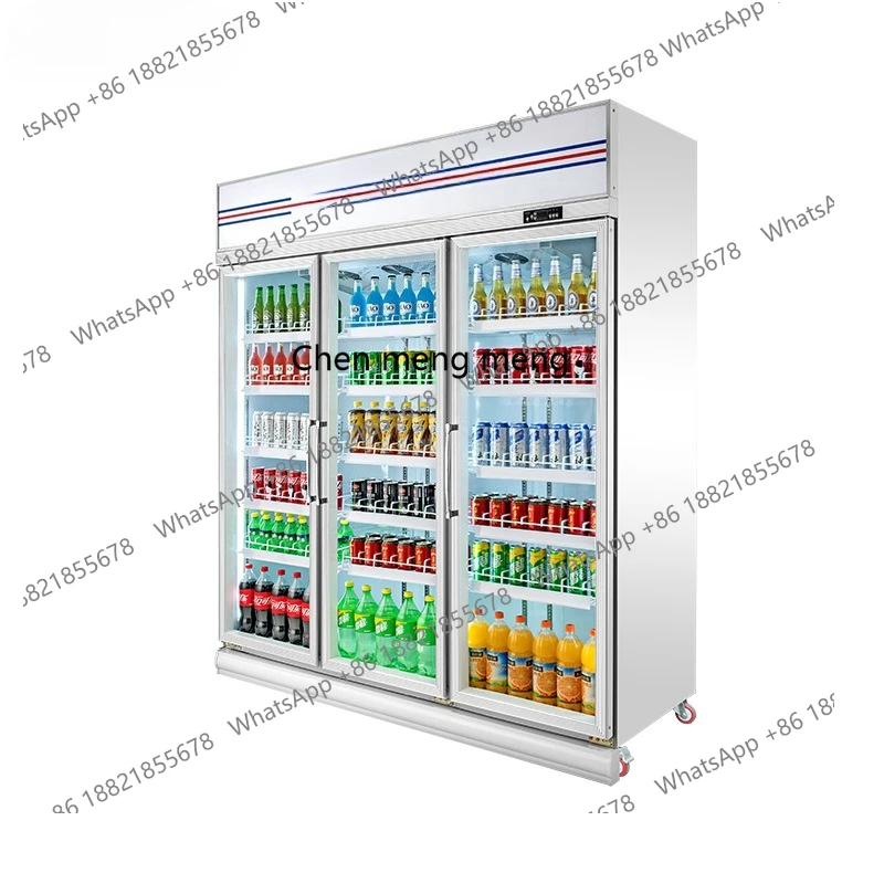 Cold drink refrigeration display freezer Commercial refrigerator Air-cooled freezer customization