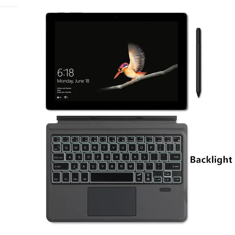 Top Toetsenbord Voor Microsoft Surface Go 10.1 "GO3 GO2 Tablet Bluetooth Toetsenbord Cover Voor Microsoft Surface GO 2 3 10.5 inch