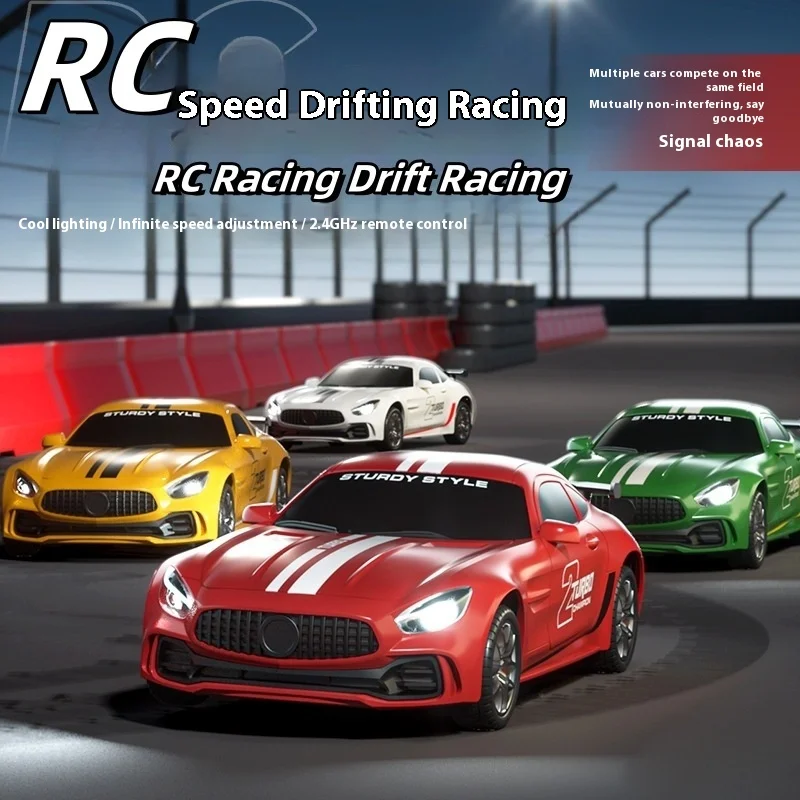 New High-Speed RC Car Drift Light Model Four-Wheel Drive Full-Half Gear 1:20 Scale Remote Control Vehicle for Children