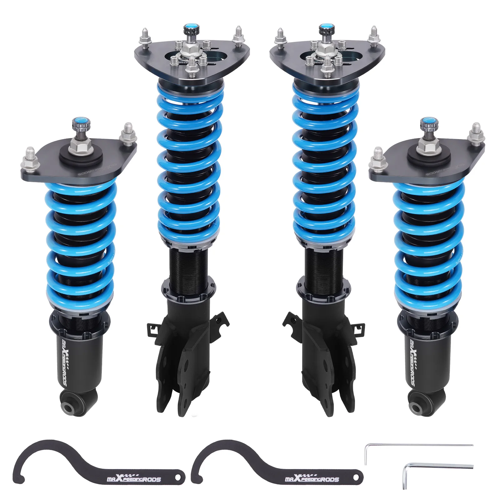 MaXpeedingrods 24 Level Damper Coilovers Shocks Springs Kit for Subaru Legacy BM Chassis 2010-2014