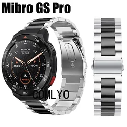 Metal Band For Mibro GS Pro Smart Watch Strap Stainless Steel Bracelet Men Belt