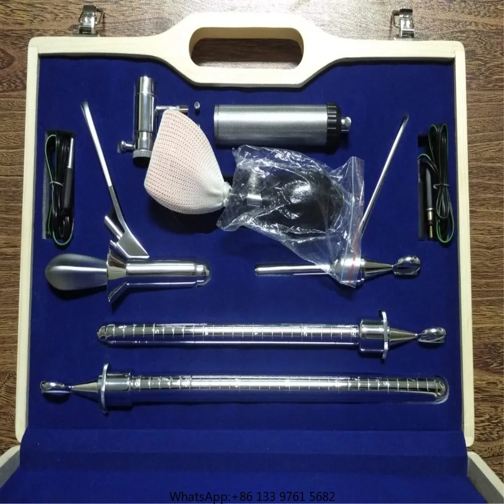 Electric Sigmoidoscope Set Gynecology Obstetrical Sigmoidoscopy Instruments Sets Anoscopes Proctoscope Gyne Ob Equipments Set