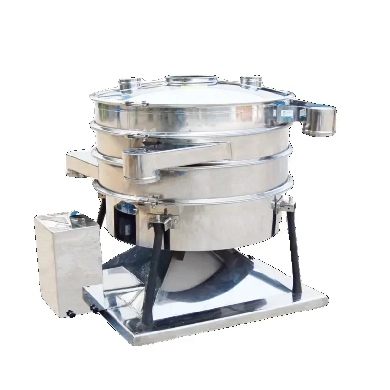 Swing Vibrating Screen Classifier Multi-Layer Stainless Steel Swinging Sieve Particle Powder Grading round Sifter Artificial