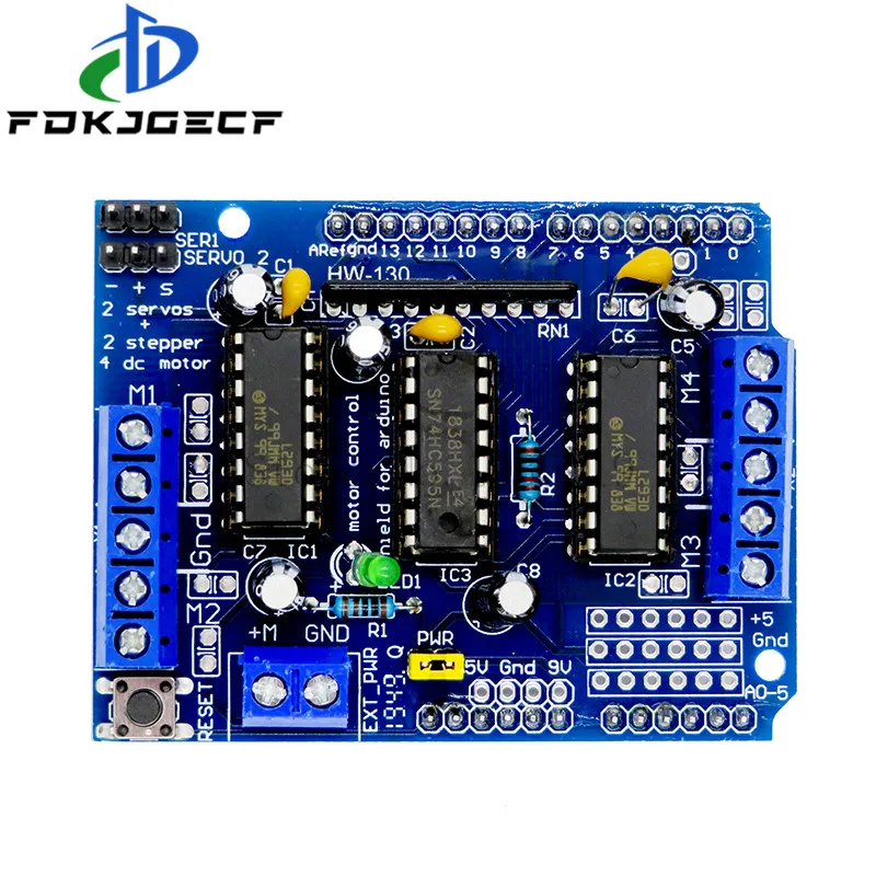 10pcs L293D L293 H-Bridge Motor Shield Stepper Driver Board Control Module Motor Drive Expansion Board