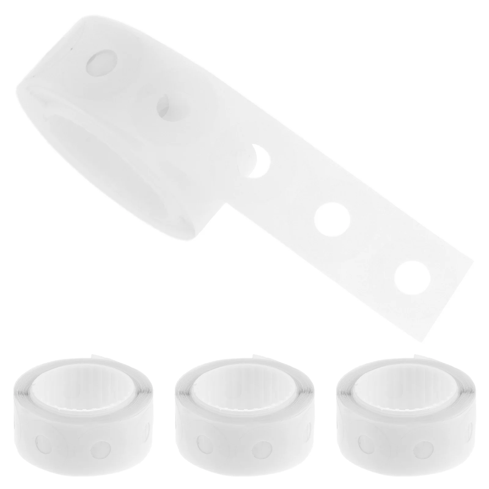 1 صندوق 1/4 "ملصقات ورقية ملصقات ذاتية اللصق واضحة لصفحات الموثق أوراق فضفاضة مكتب المدرسة استخدام تسميات ثقب الورق