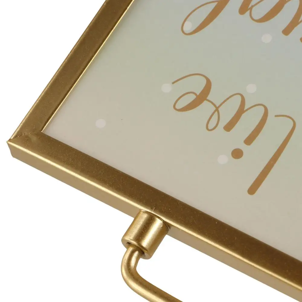 Elegant Not Easily Deformed Metal Photo Frame Rotating Minimalist Photo Frame Ornament Modern Metal Craft Living Room