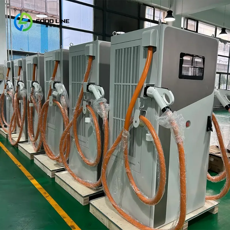 Customized Basic Version Outdoor Floor-Mounted EV Charger with CE Certificate 30/40KW Modular Design CCS Interface DC Output