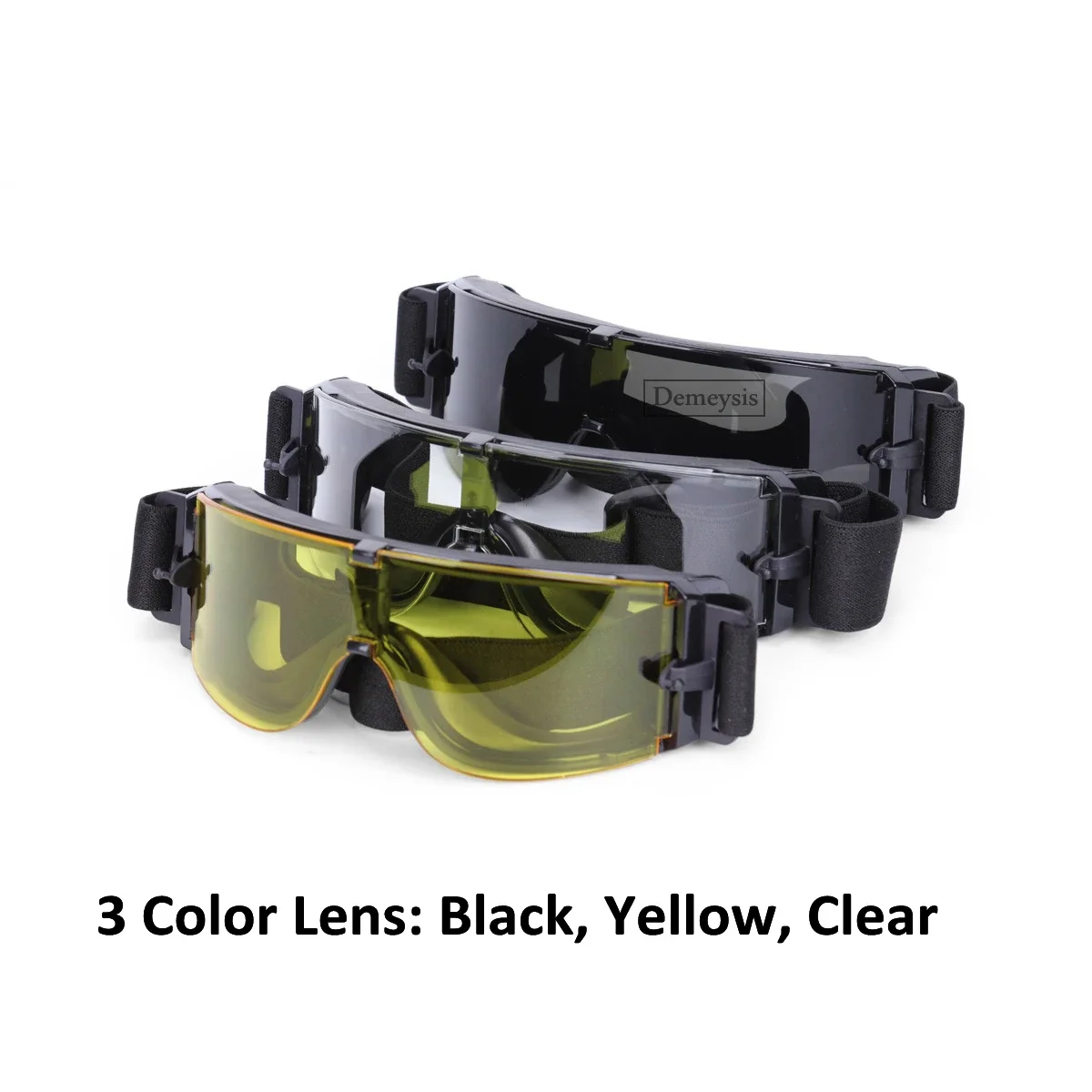 Tactical Goggles Men Hunting Airsoft Paintball Protective CS Game Outdoor Windproof Desert 3 Lens Hiking Glasses