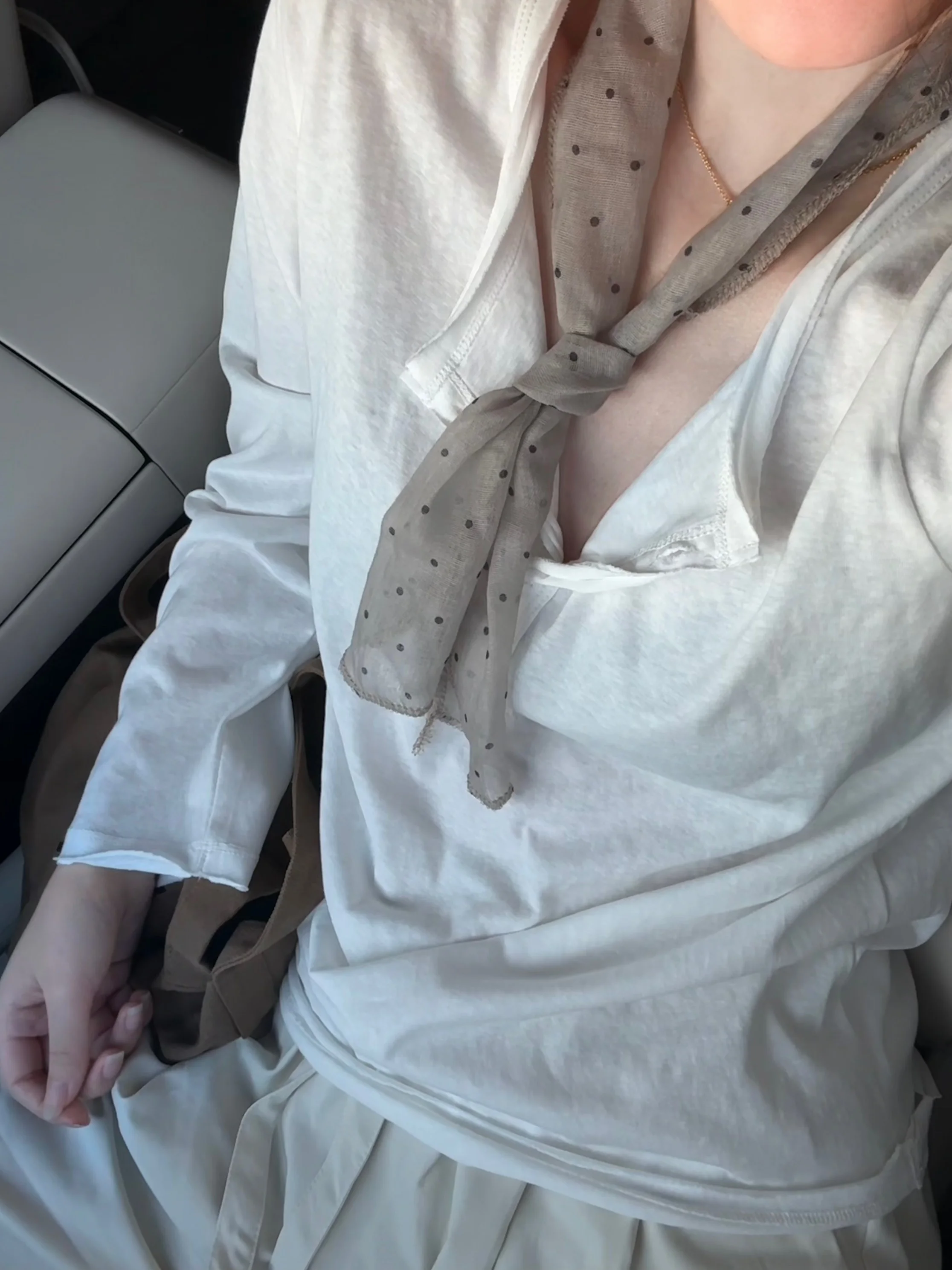 

Женская футболка Feng Sweet Henry Long Sve, новинка ранней осени, повседневная универсальная базовая футболка из смесового хлопка и полиэстера