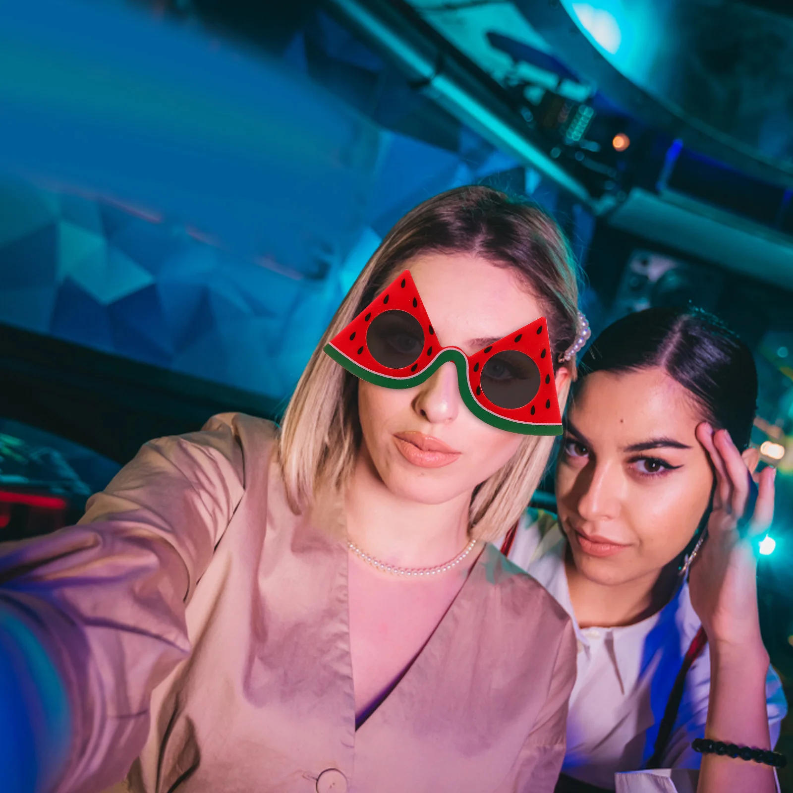 

Watermelon Sunglasses Funny Party Glasses Hawaii Themed Photo Props Summer Beach Party Accessories Fruit Sunglasses for Women