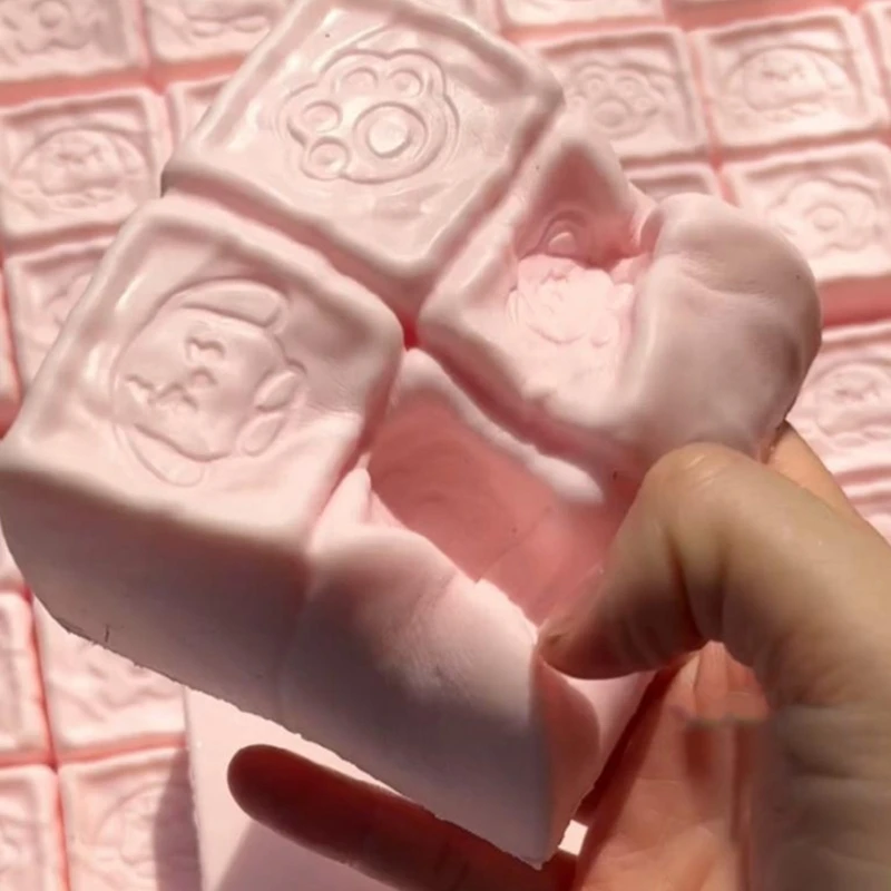 Macio lento subindo alívio do estresse squeeze brinquedo bloco leite para adultos e crianças seguro descompressão brinquedo