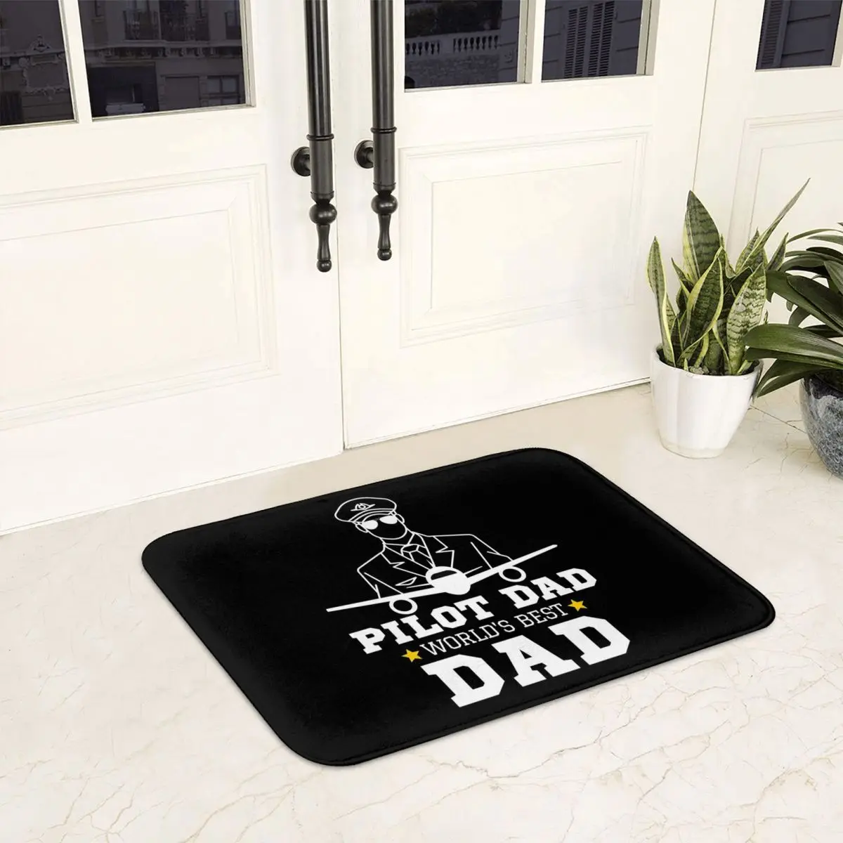 

Pilot Dad Doormat Anti-skid Super Absorbent Bathroom Floor Mats Home Entrance Rugs Kitchen Bedroom Carpet Hallway Footpad