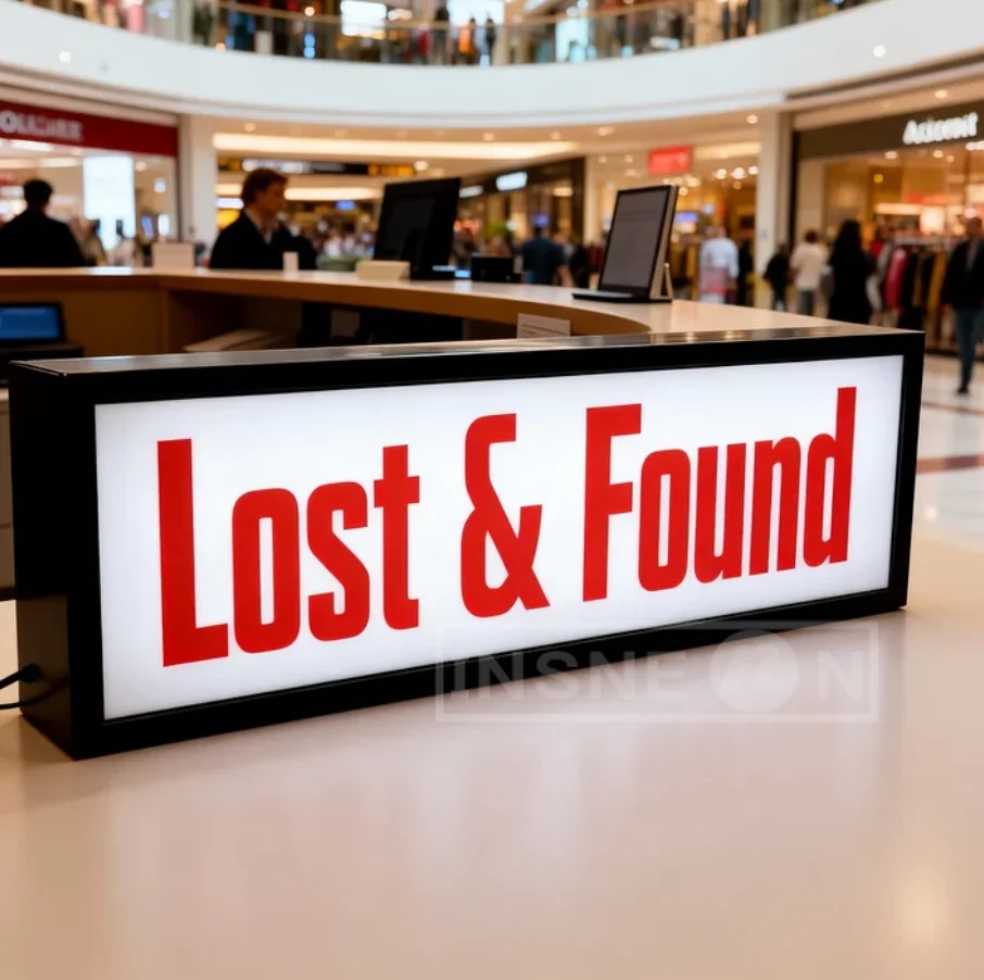 LightBox Sign 3d Printed Lamp Customizable Podcast Signage Light Up Led Lost & Found Signboard Custom Table Light Box Indoor