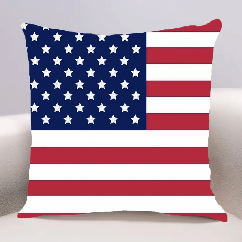 United States of America flag Cushion Cover for Sofa Pillow Case Cover Seat Car Throw Pillowcase 45X45cm For Home Decorative 149