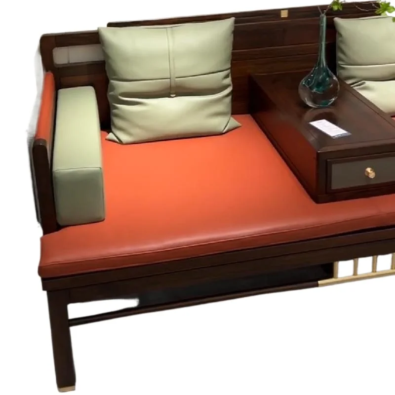 

New Chinese Arhat Bed Zen Simple Modern Villa Living Room Solid Wood Concubine Bed and Breakfast Furniture