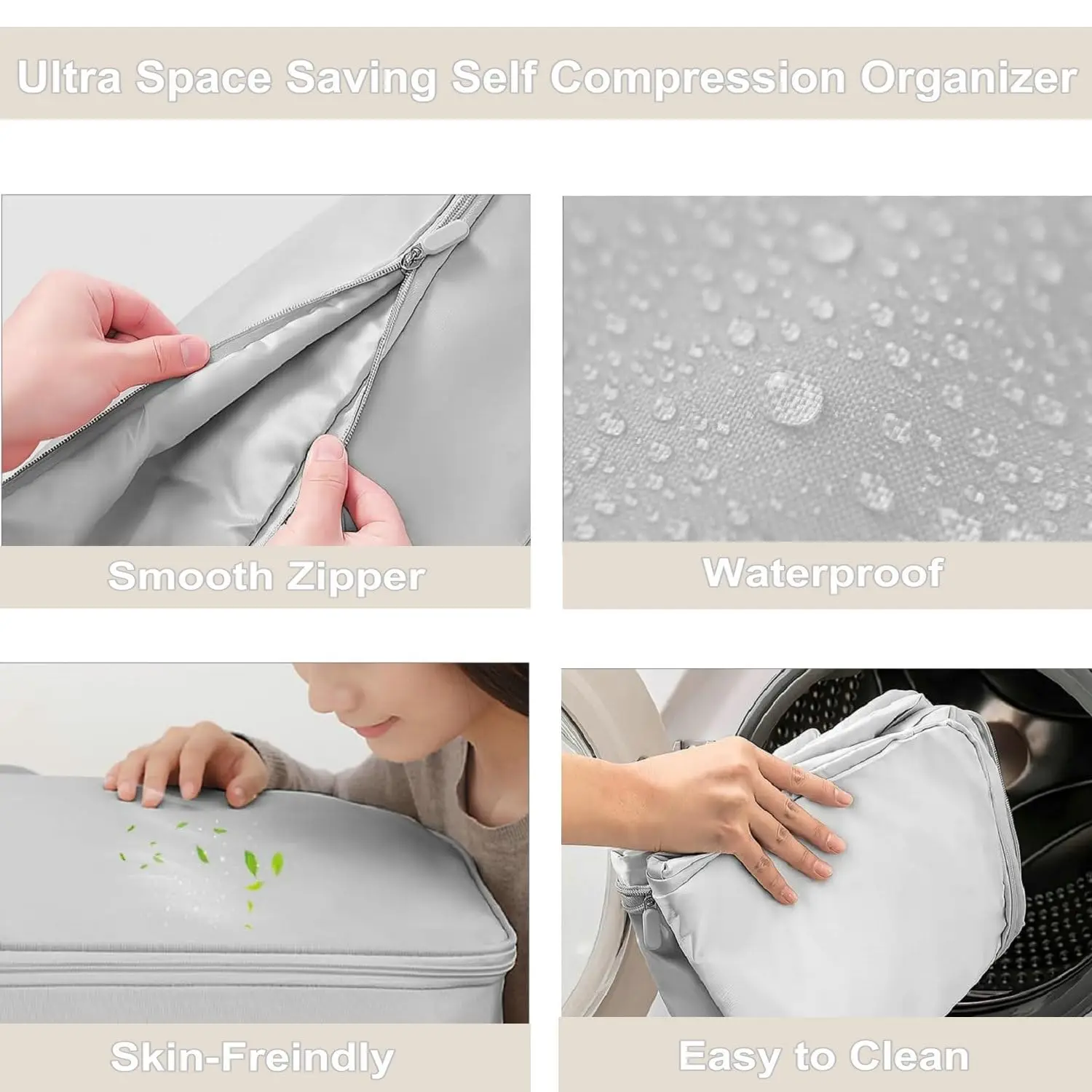 1 Stück Ultra-Platzsparende Selbstkomprimierende Organizer-Tasche Verbesserte Vakuum-Aufbewahrungsbeutel für Bettdecken und Kleidung – Detail 9