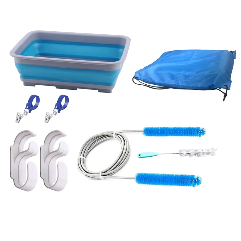 

ABZV-для набора для чистки CPAP-шланг, средства для очистки, включая щетки для чистки трубок длиной 6,5 фута для шланга 15 мм и 20 мм.