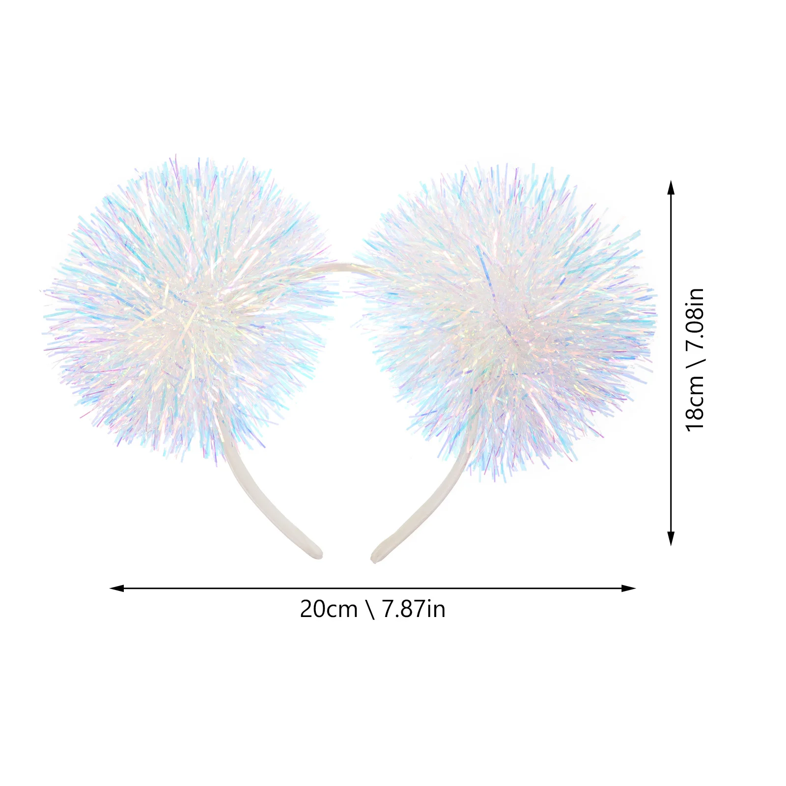 ที่คาดผมเด็ก ประดับด้วยเส้นใยวิบวับ กลิตเตอร์ และพู่ห้อย สำหรับงานปาร์ตี้คริสต์มาส ชุดคอสเพลย์ เครื่องประดับศีรษะ ตกแต่งทรงผม
